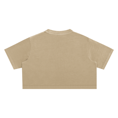 Washed SpiffCrew Crop Top