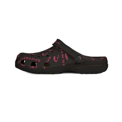 Pink and Black SpiffGent Clogs