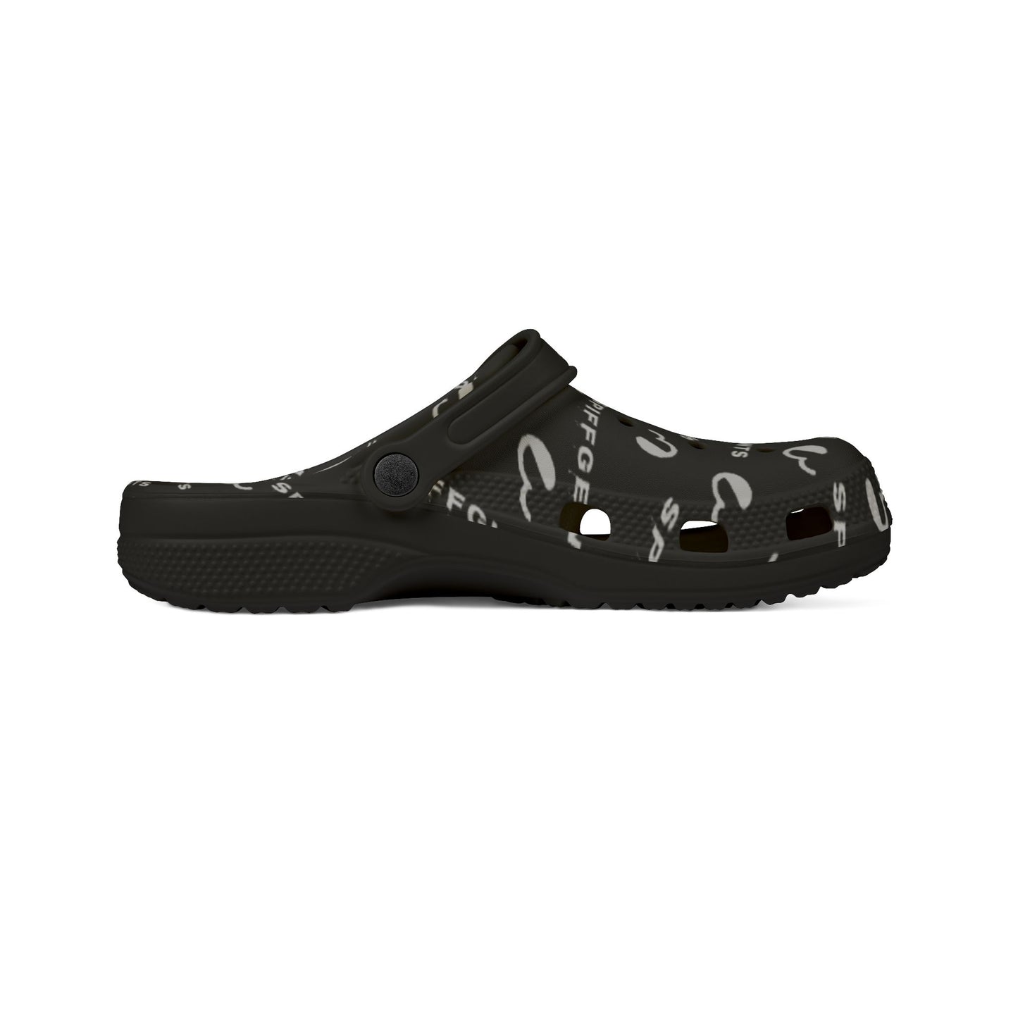 White and Black SpiffGent Clogs