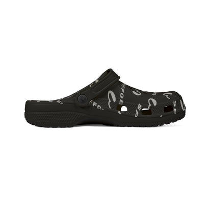White and Black SpiffGent Clogs