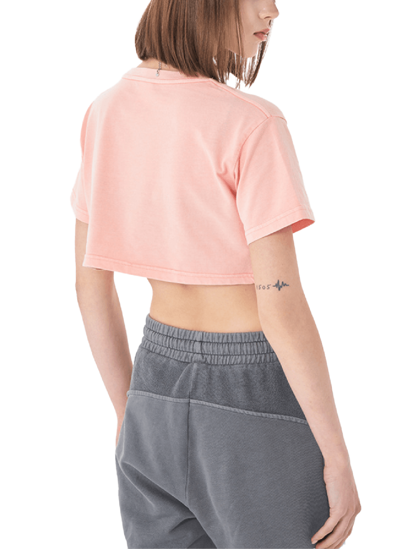 Washed SpiffCrew Crop Top